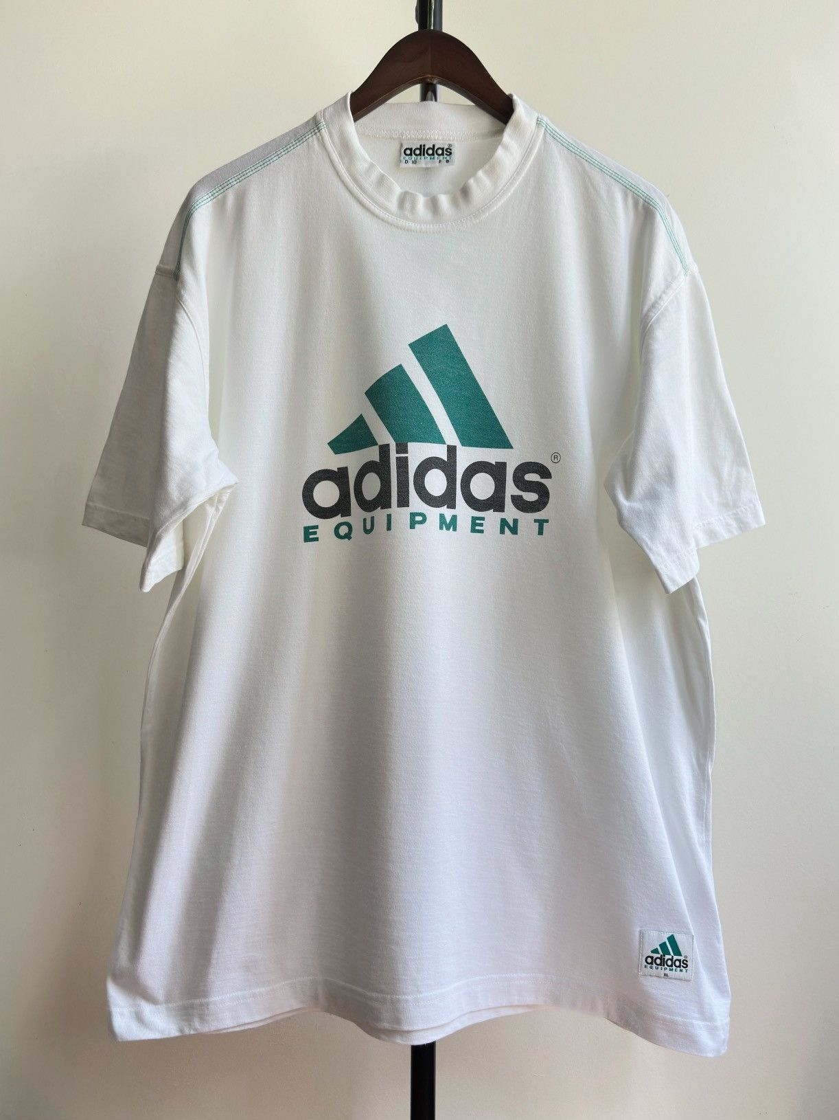 Adidas × Vintage VINTAGE ADIDAS EQUIPMENT BIG LOGO TEE Size US XL / EU 56 / 4 - 1 Thumbnail