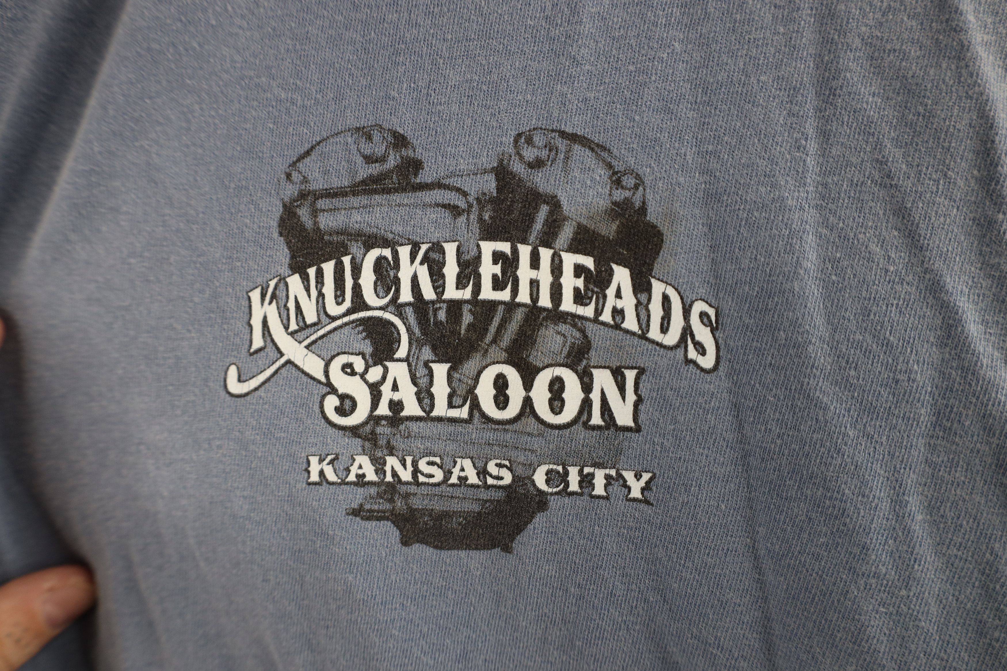 Vintage Vintage Knuckleheads Motorcycle Up Girl Long Sleeve Shirt Size US XL / EU 56 / 4 - 4 Thumbnail