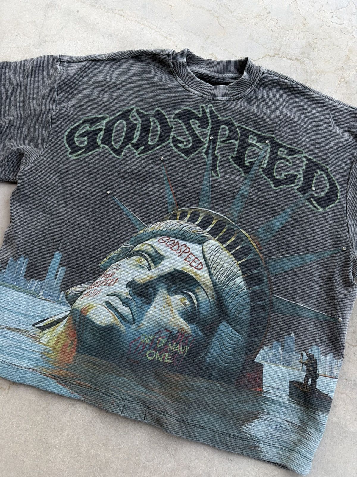 Godspeed Godspeed Sunken Liberty Thermal T-Shirt – Black Medium Size US M / EU 48-50 / 2 - 3 Thumbnail