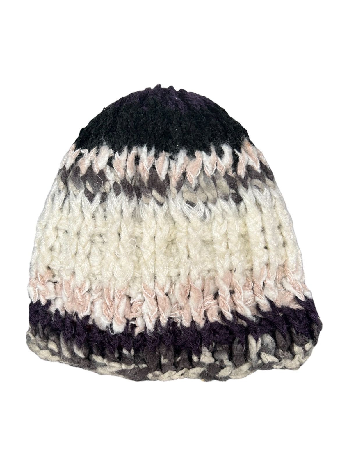 Japanese Brand × Kapital × Vintage Japanese Crochet Knitted Beanie Hats ☠️☠️🎌🎌 Size ONE SIZE - 1 Thumbnail