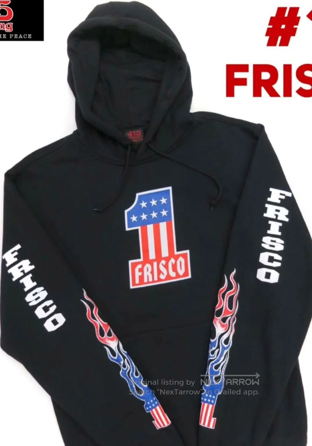 Tenderloin Frisco No.1 American Motorcycle Hoodie. Size US L / EU 52-54 / 3 - 6 Thumbnail