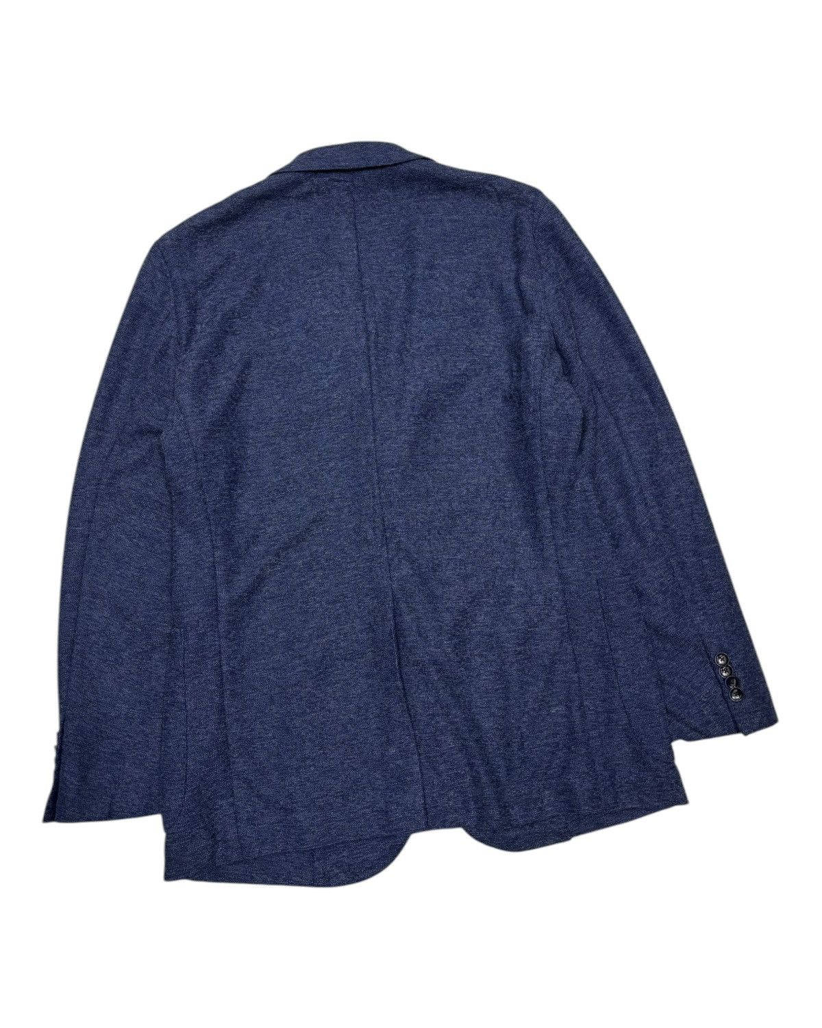 Issey Miyake Vintage Christian Orani “Classic Navy Textured Blazer” Size US M / EU 48-50 / 2 - 8 Thumbnail
