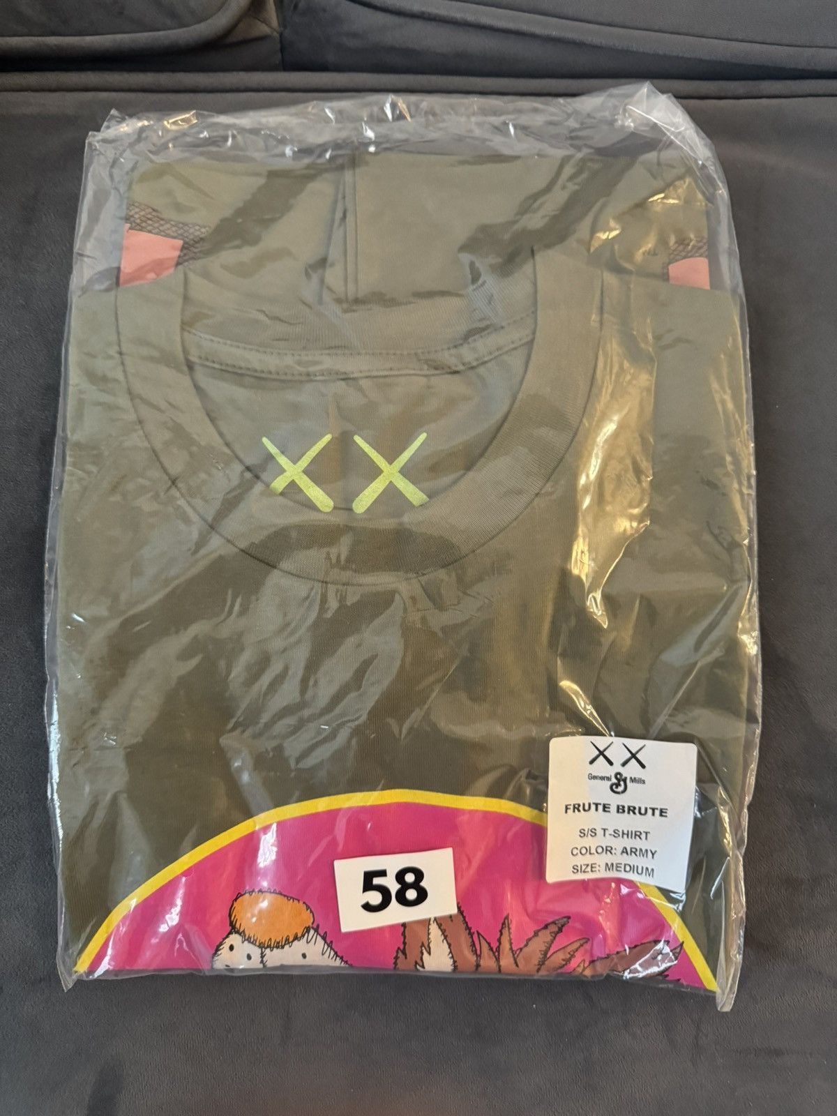 Kaws KAWS x Monsters Frute Brute Olive T-Shirt Size Medium Men’s Size US M / EU 48-50 / 2 - 1 Thumbnail