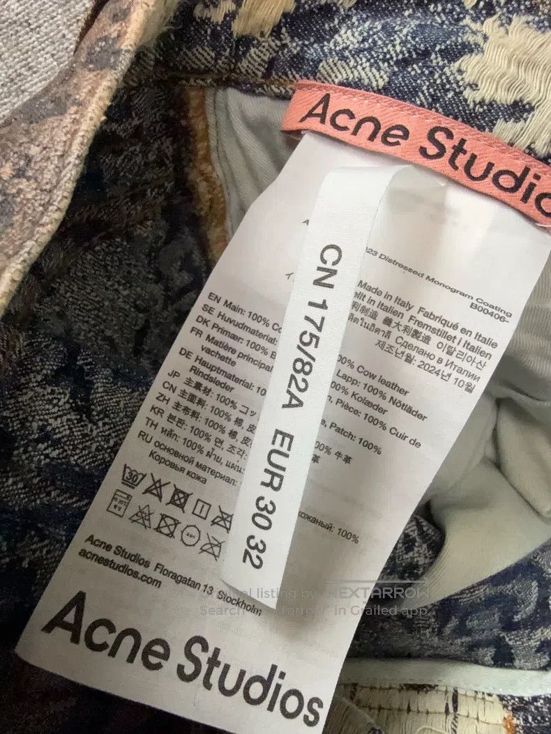 Acne Studios Acne Studios Vintage Printed Ripped Nomadic Style Straight Size US 30 / EU 46 - 6 Thumbnail