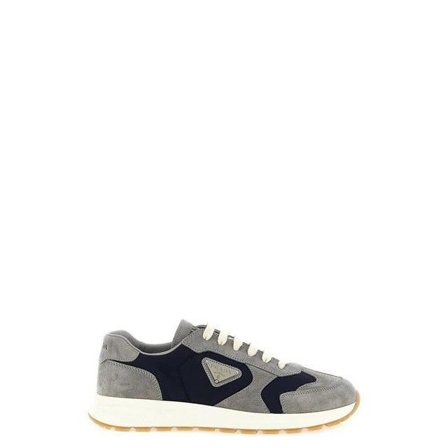 Prada PRADA Prax Gray Suede And Re-Nylon Sneakers New & Authentic Size US 11 / EU 44 - 1 Thumbnail