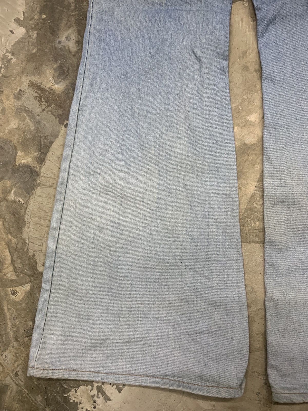 If Six Was Nine 90s BISON DOUBLE COLOUR FLARE JEANS Size US 32 / EU 48 - 15 Thumbnail