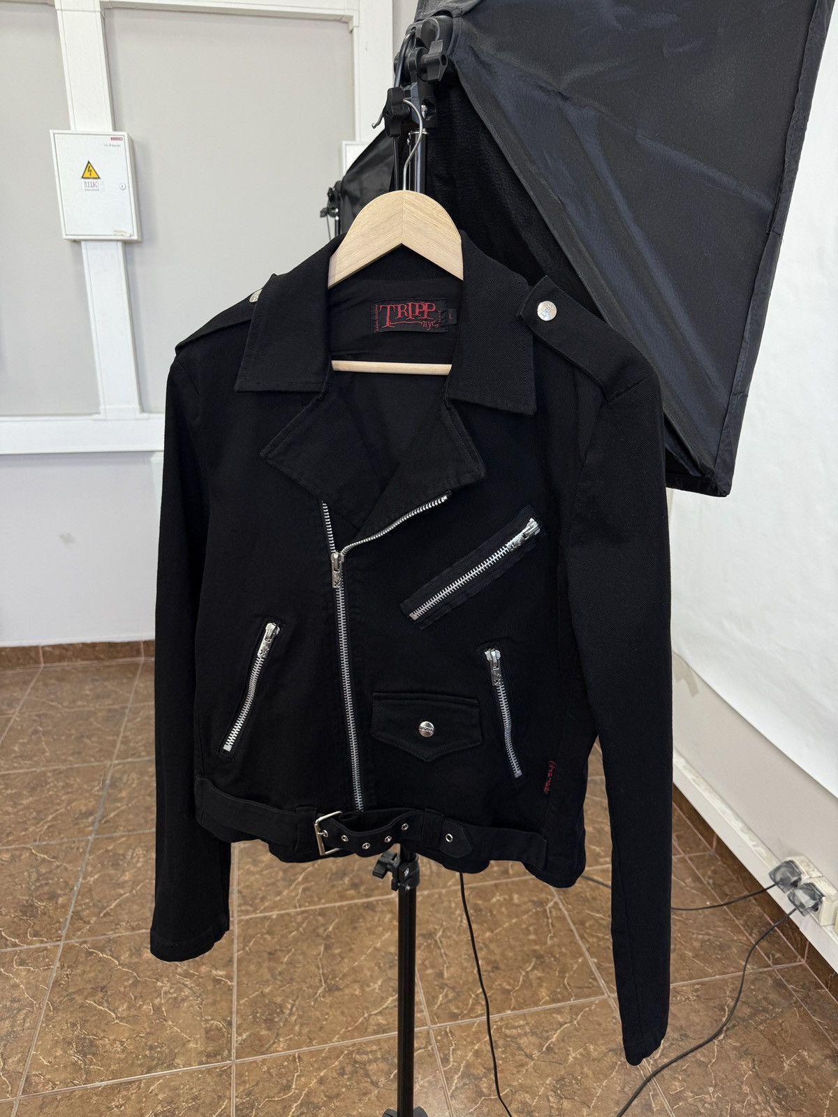 Tripp NYC × Vintage Y2K Tripp NYC Black & Red Generals Jacket
