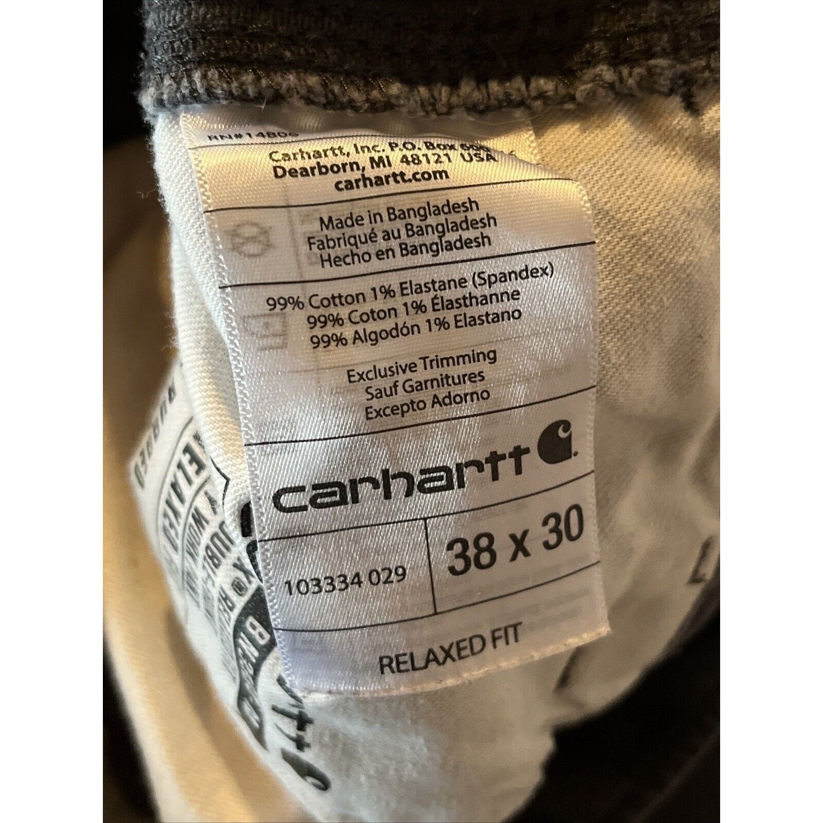 Carhartt Carhartt 36x29 Duck Canvas Double Knee Workwear Gray Pants Size US 36 / EU 52 - 2 Thumbnail