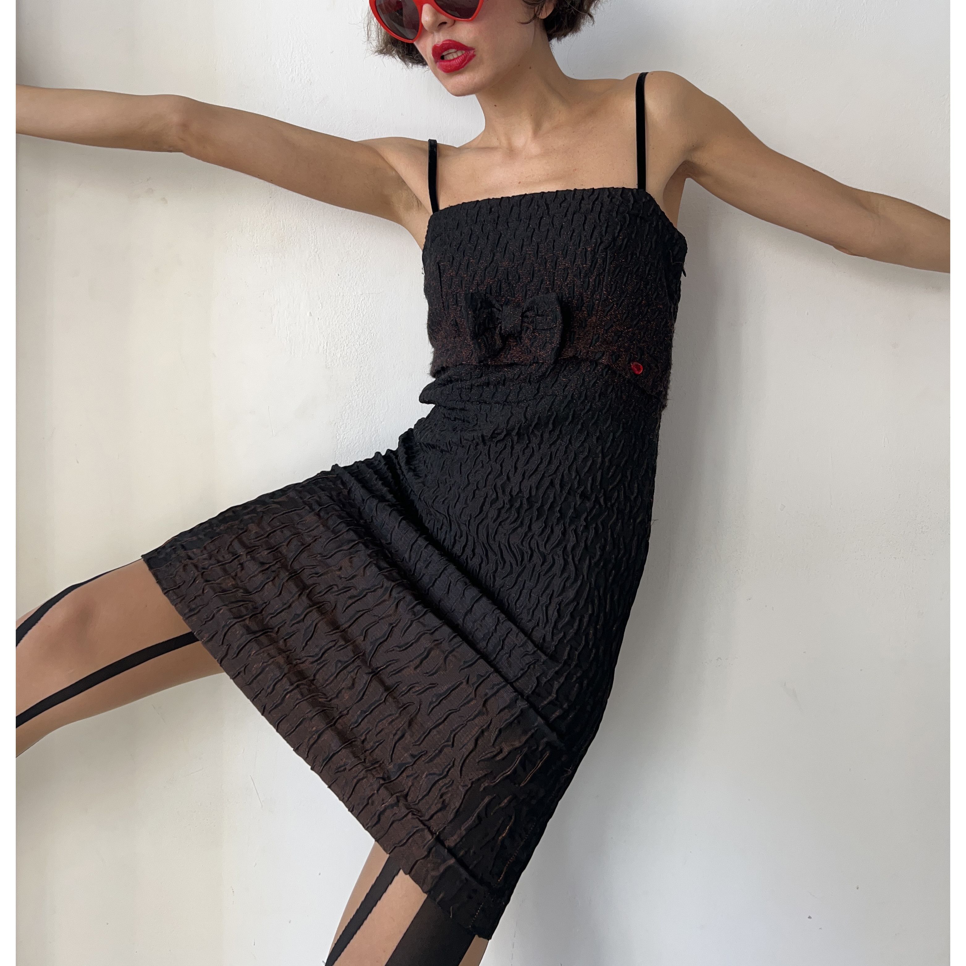 Guess Guess y2k slip party textured bow dress Size M / US 6-8 / IT 42-44 - 1 Thumbnail