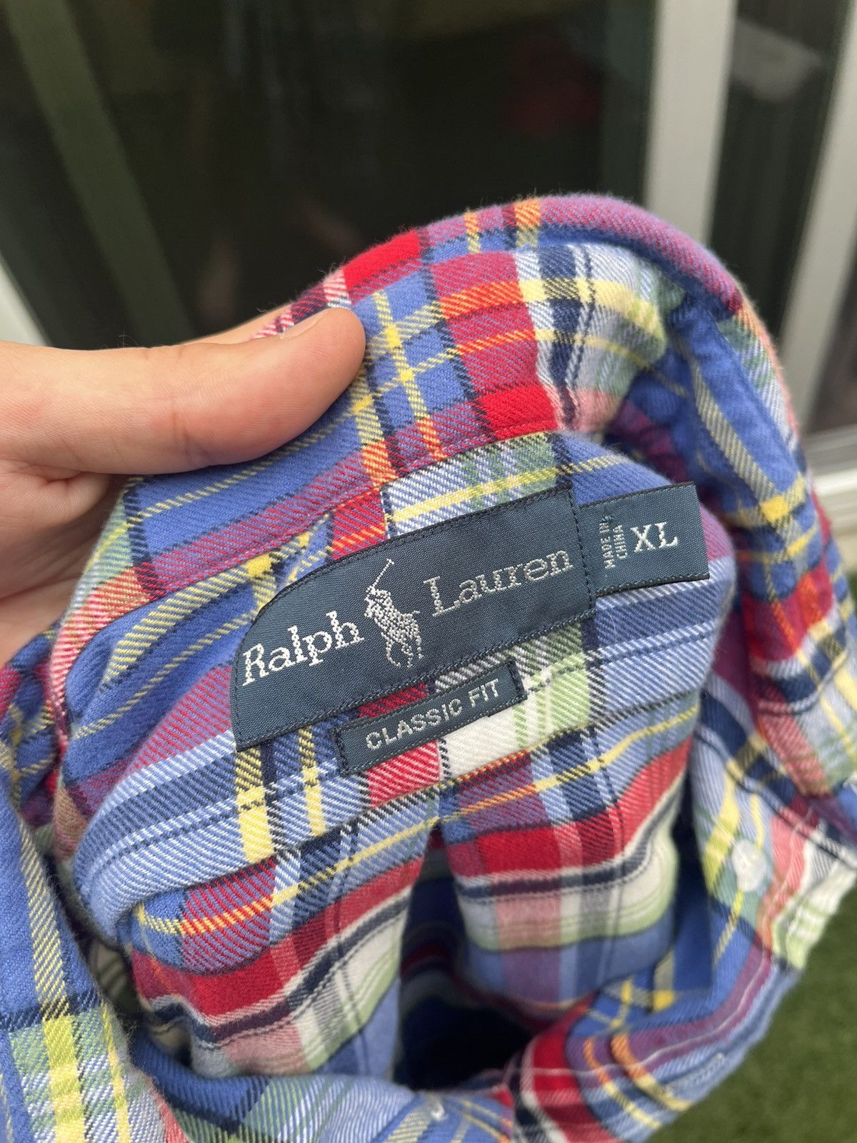 Ralph Lauren × Vintage VTG 90’s Ralph Lauren Plaid Flannel Shirt Size US XL / EU 56 / 4 - 5 Thumbnail
