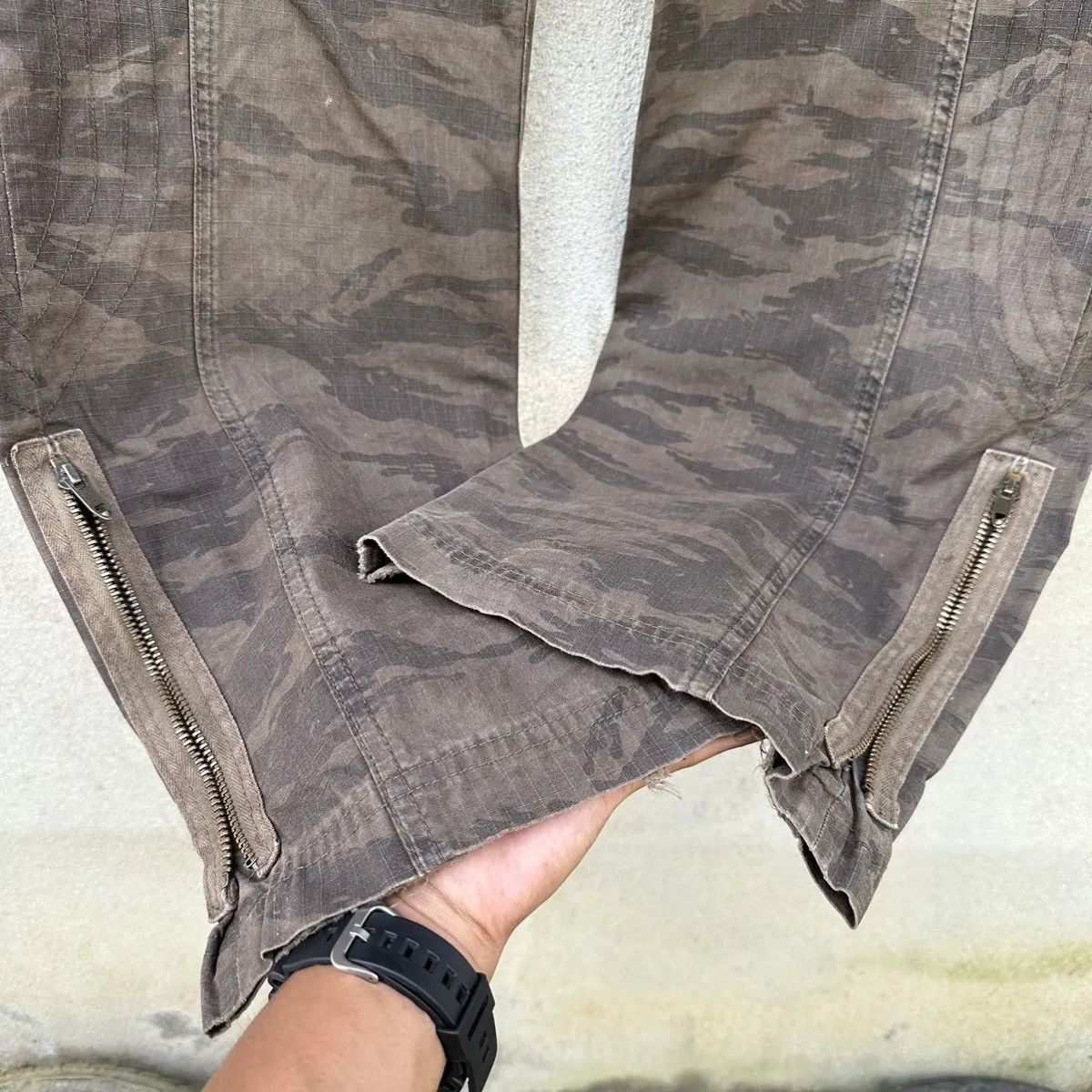 Full Count & Co. RARE‼️1990’s FULLCOUNT 💥UTILITY CAMO TALON ZIPPER LEG PANTS Size US 30 / EU 46 - 7 Thumbnail