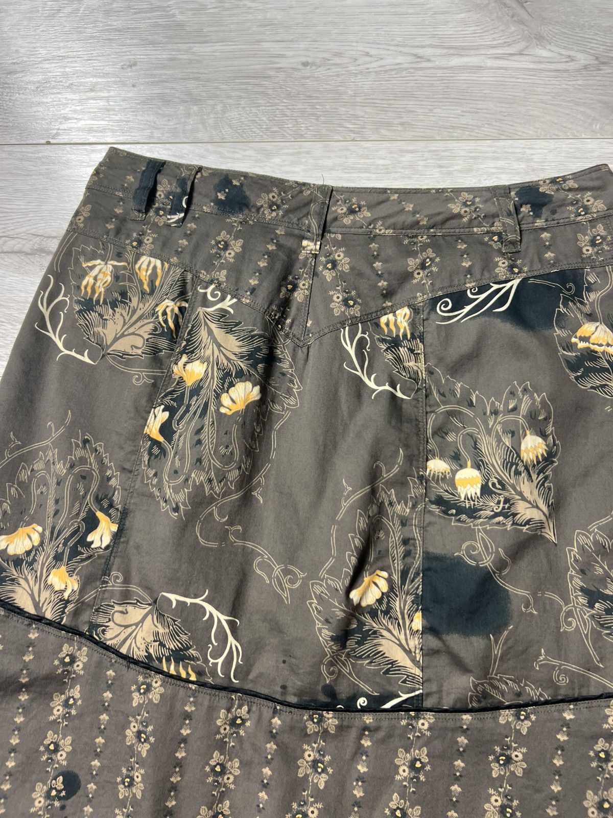 Diesel Diesel Y2K Floral Print Asymmetrical Midi Skirt with Pocket Size 27" / US 4 / IT 40 - 12 Thumbnail