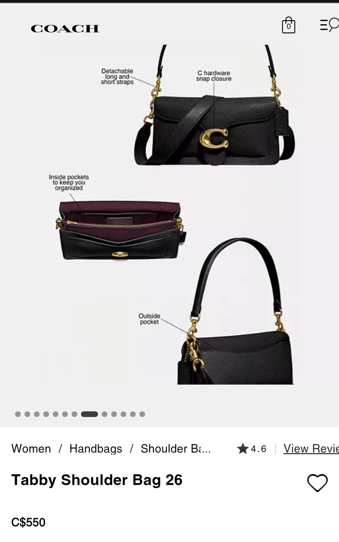 Coach Coach Tabby Shoulder bag 26 Size ONE SIZE - 3 Thumbnail