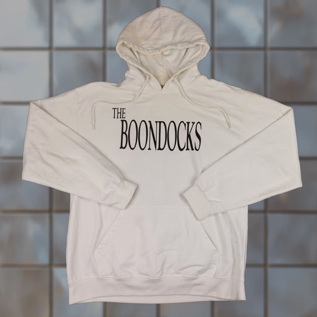 Vintage Hoodie Mens L White Graphic Pullover Cartoon Anime Streetwear Boondocks Branded Unbranded Pullover Logo Regular Fit All Seasons Size US L / EU 52-54 / 3 - 1 Thumbnail