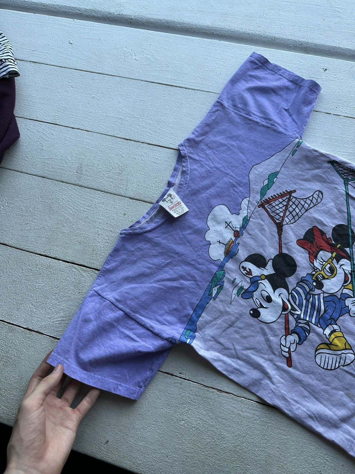 Disney 90s🚨RARE WALD DISNEY MICKEY MOUSE BIG LOGO MADE IN ITALY Size S / US 4 / IT 40 - 2 Thumbnail