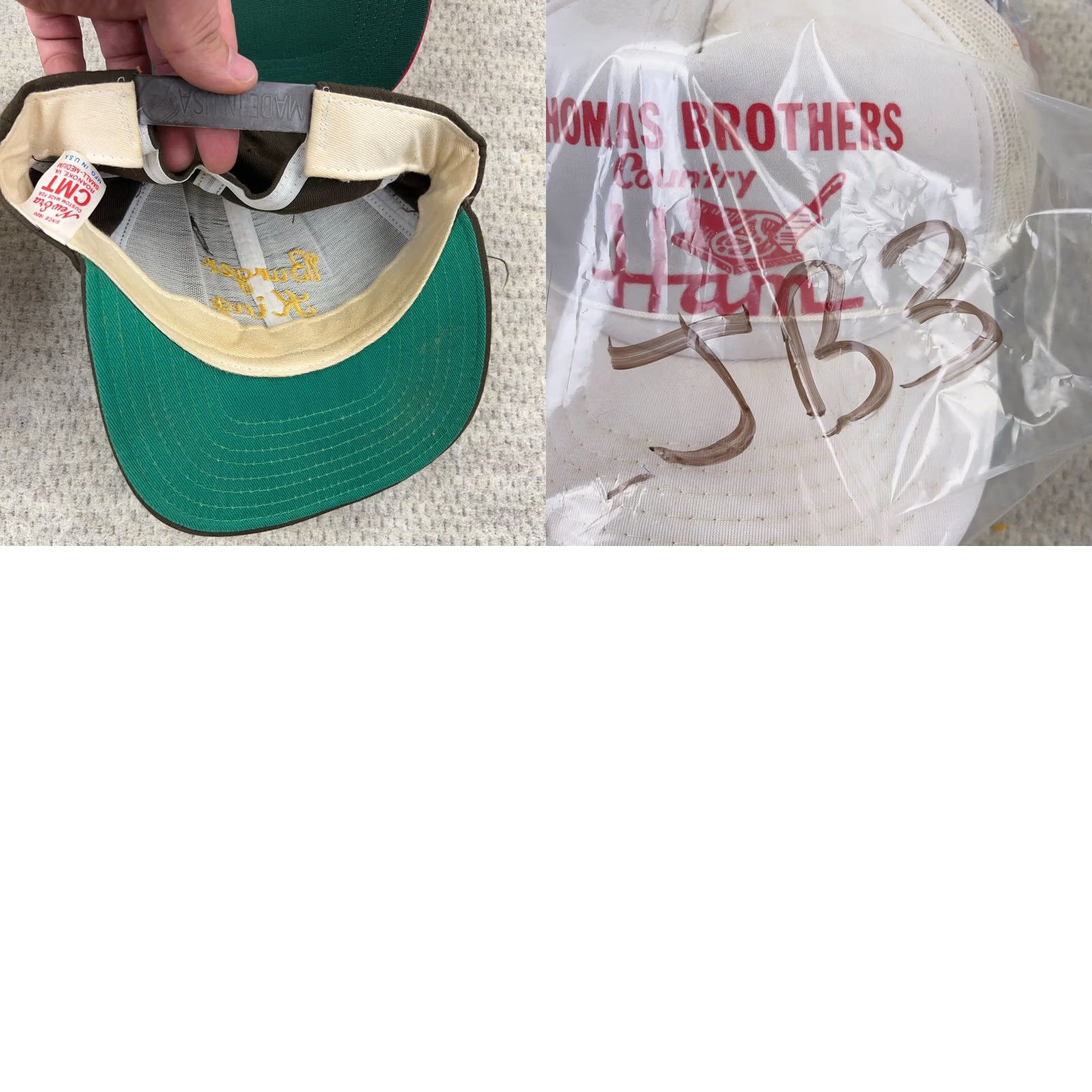 Roper VINTAGE Trucker Hat Lot Snapback Cap 80s 90s Y2K Patch USA Advertising Rope Mens Size ONE SIZE - 11 Thumbnail