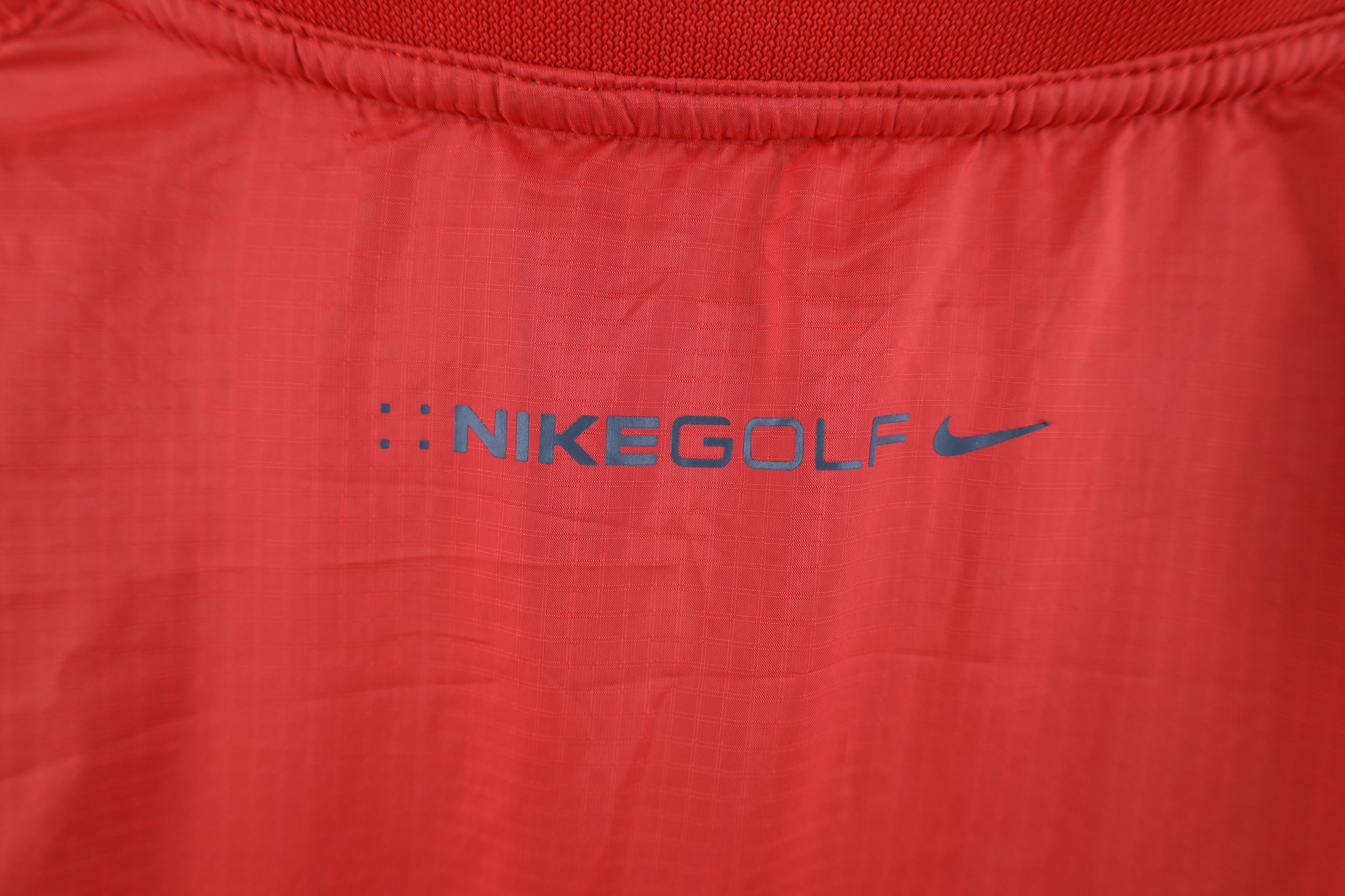 Nike × Vintage Nike Golf Mini Swoosh Lightweight Windbreaker Jacket Red Size US XL / EU 56 / 4 - 12 Thumbnail