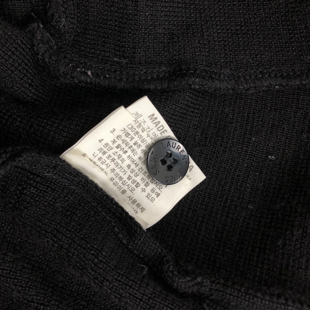 Vintage × Yves Saint Laurent Vintage Yves Saint Laurent YSL Italian Designer Black Vest Size XL / US 12-14 / IT 48-50 - 11 Thumbnail