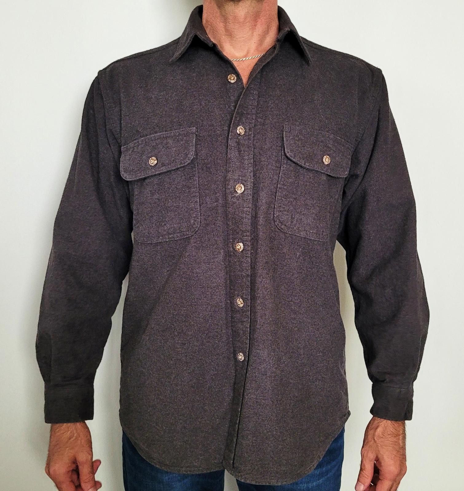Field & Stream Field & Stream Men’s Large Flannel Button Shirt Gray Heavy Size US L / EU 52-54 / 3 - 1 Thumbnail
