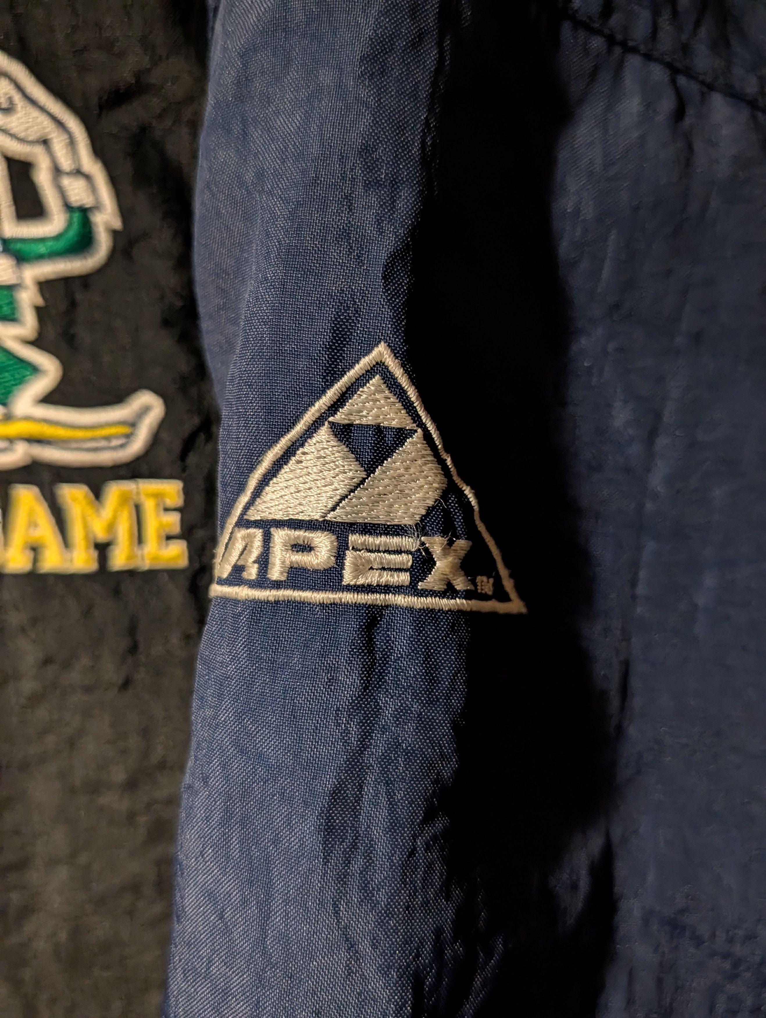 Apex One Vintage 90s Notre Dame Fighting Irish APEX Puffer Jacket Size US XL / EU 56 / 4 - 6 Thumbnail