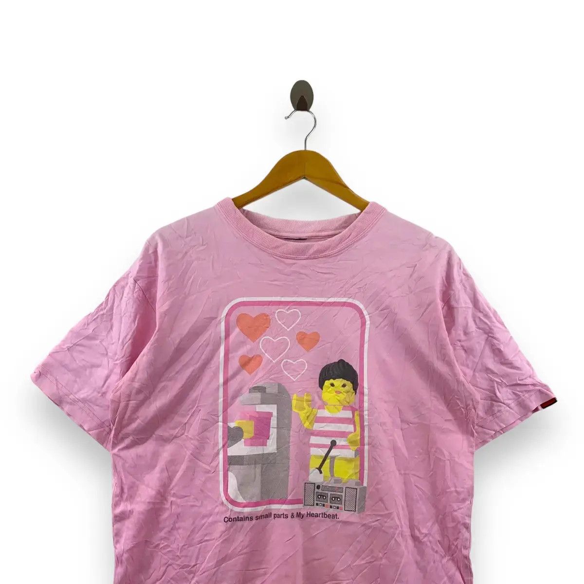LEGO Vintage 1994 LEGO JAPAN ARTIST Small Parts Heartbeat Tee Size S / US 4 / IT 40 - 2 Thumbnail