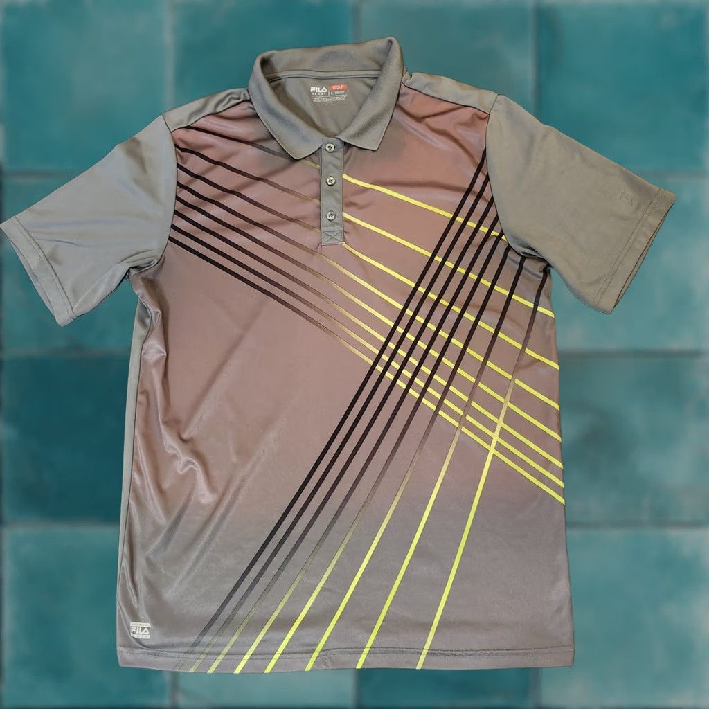 Fila FILA PERFORMANCE POLO SHIRT - Geometric Athletic - Large Size US L / EU 52-54 / 3 - 1 Thumbnail