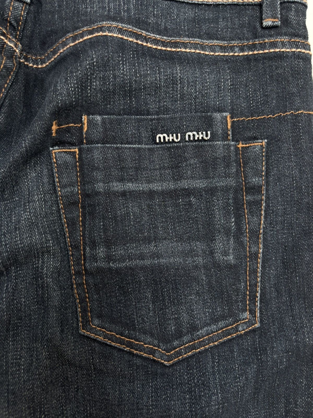 Miu Miu 2000s Raw Indigo Bootcut Jeans Size US 32 / EU 48 - 4 Thumbnail