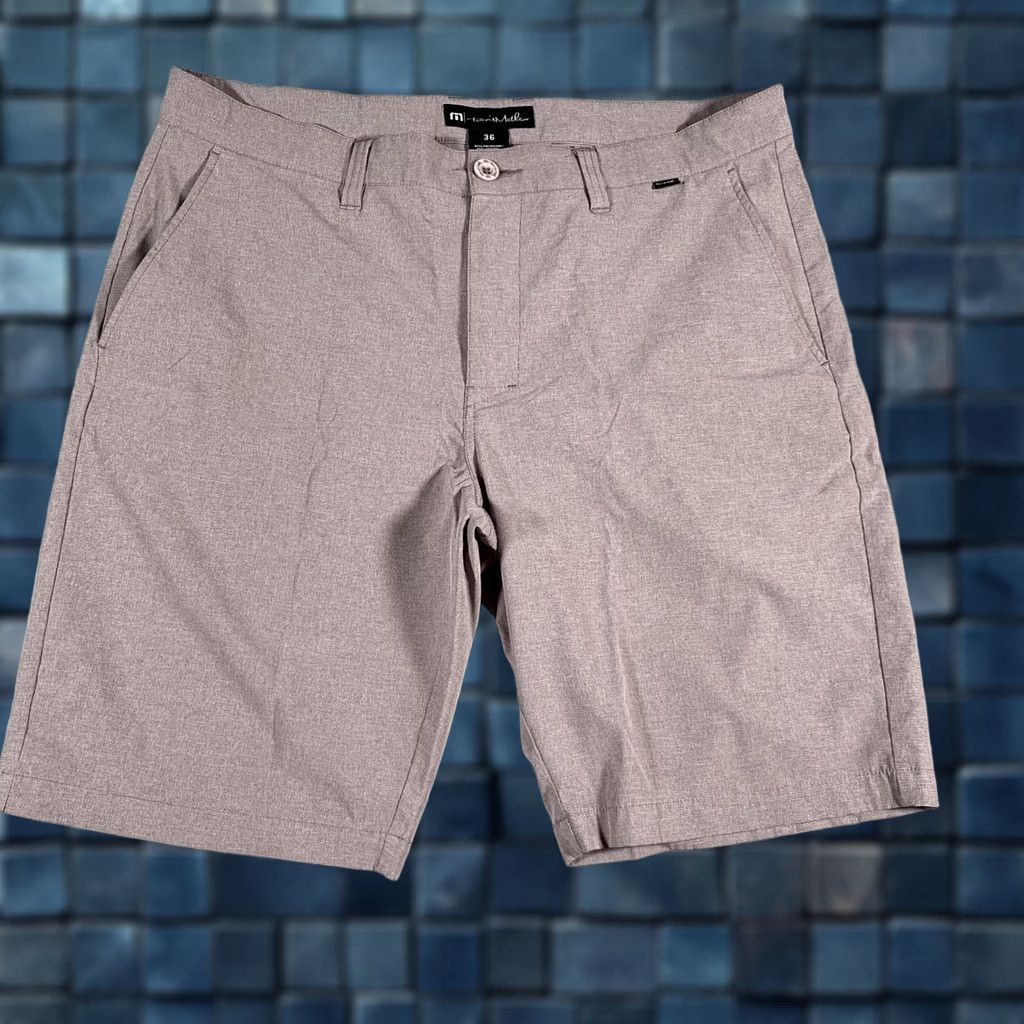 TravisMathew Travis Mathew Golf Chino Shorts Mens 36 Purple Heather Casual Performance Size US 36 / EU 52 - 1 Thumbnail