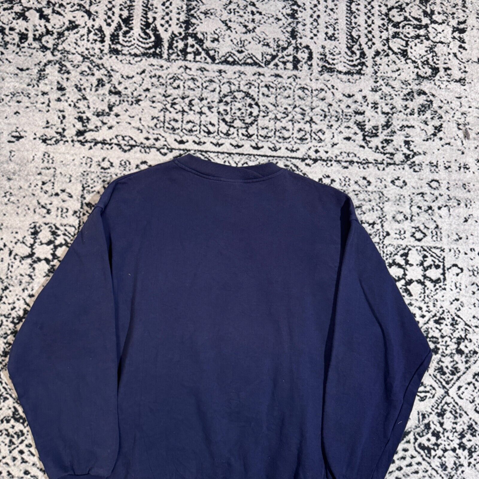 Nike × Vintage Vintage Nike Unisex Navy Cotton Sweatshirt Size XL Size US XL / EU 56 / 4 - 14 Thumbnail