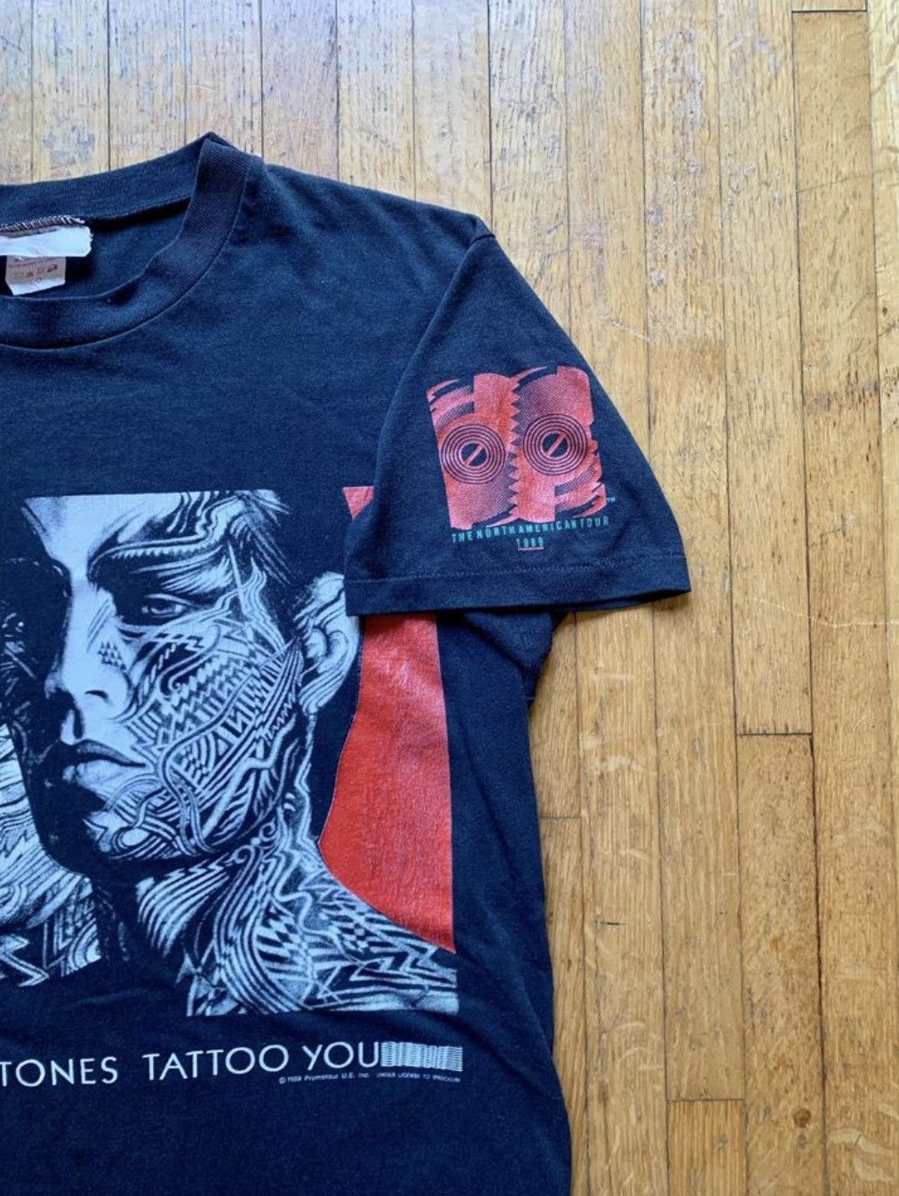 Band Tees × Vintage 1989 Single Stitch Tattoo You Tour T-Shirt Size L / US 10 / IT 46 - 4 Thumbnail