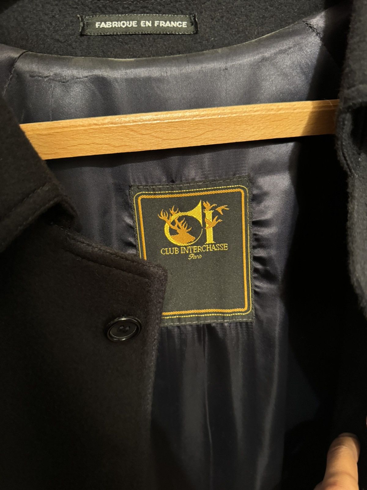 Other Club Interchasse Paris Coat - Virgin Wool & Alpaca - Navy Size US L / EU 52-54 / 3 - 2 Thumbnail