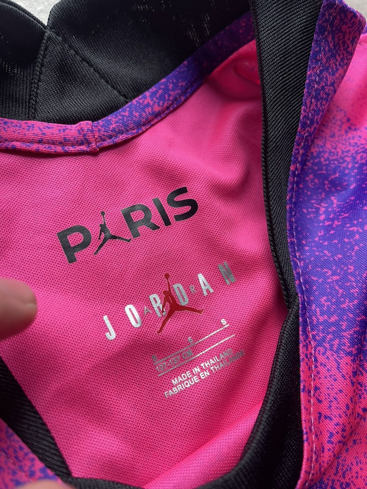 Jordan Brand 2021 Nike Jordan PSG pink purple soccer jersey Size US S / EU 44-46 / 1 - 9 Thumbnail