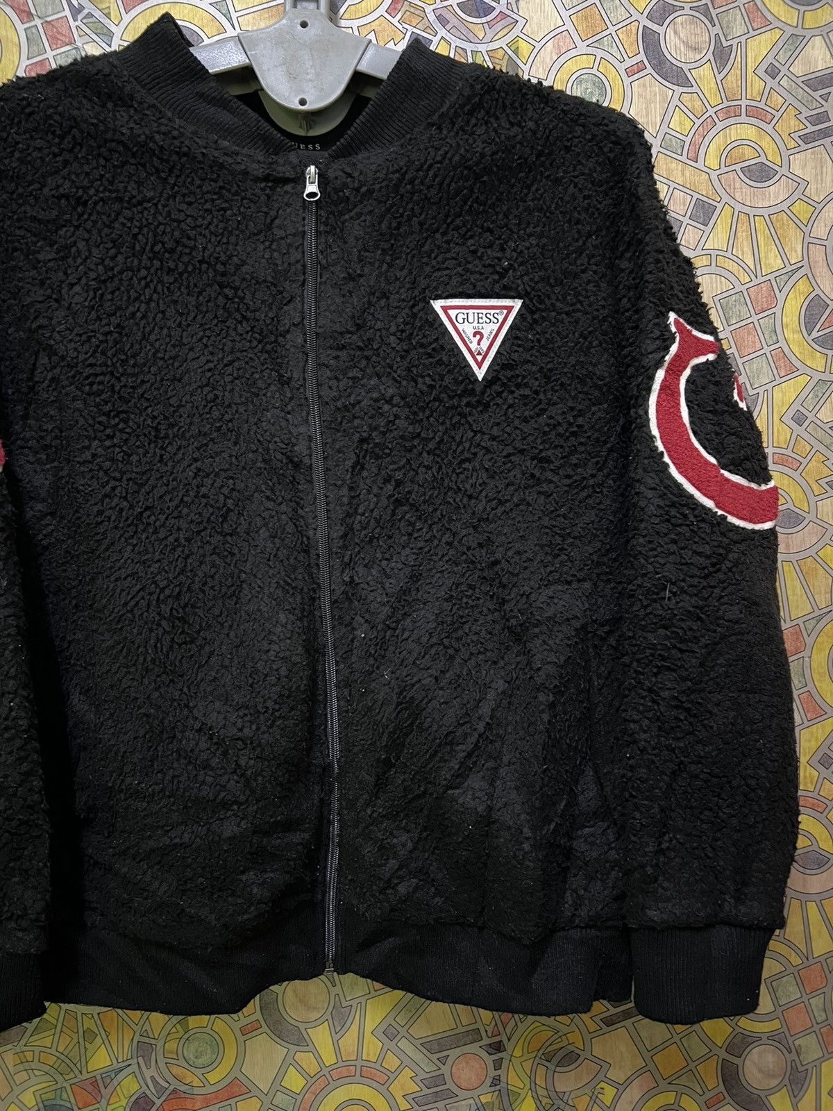 Guess Extremely rare GUESS Ges jacket Boa fleece outerwear GJ31 Size US L / EU 52-54 / 3 - 18 Thumbnail