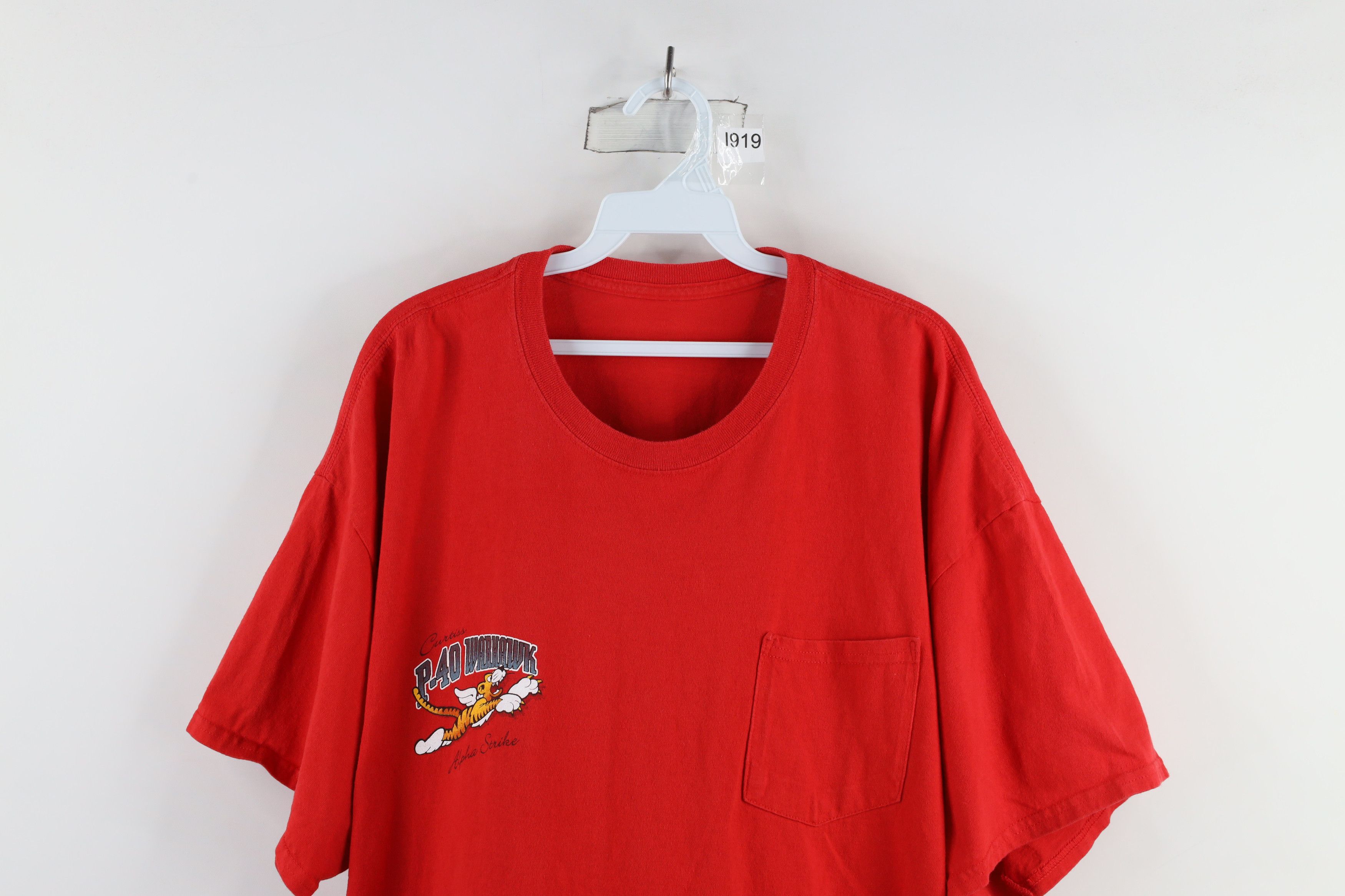 Vintage Vintage 90s Streetwear P-40 Warhawk Alpha Strike T-Shirt Size US XXL / EU 58 / 5 - 2 Thumbnail