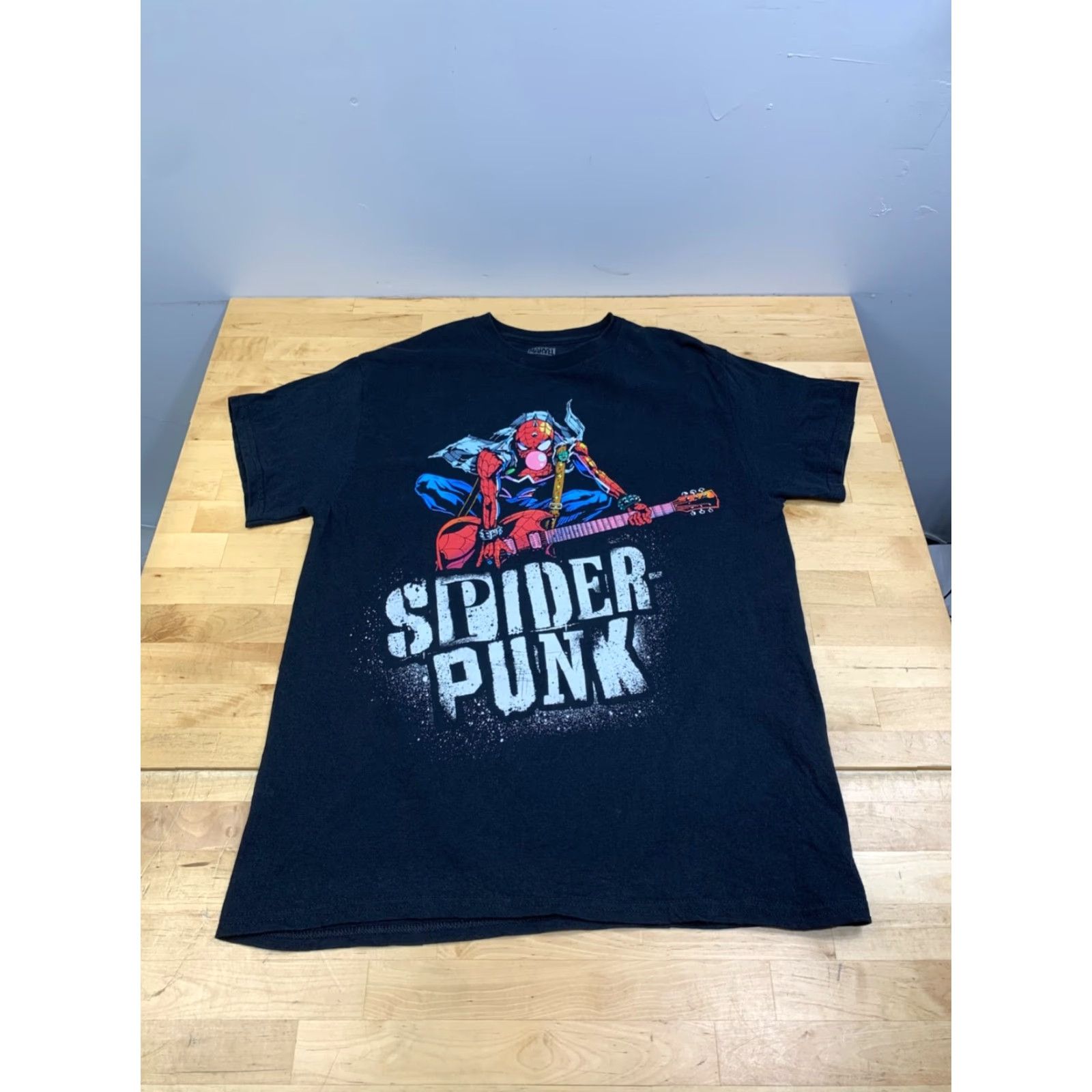 Vintage Marvel Spider Punk Graphic T Shirt Men M Black Size US M / EU 48-50 / 2 - 3 Thumbnail