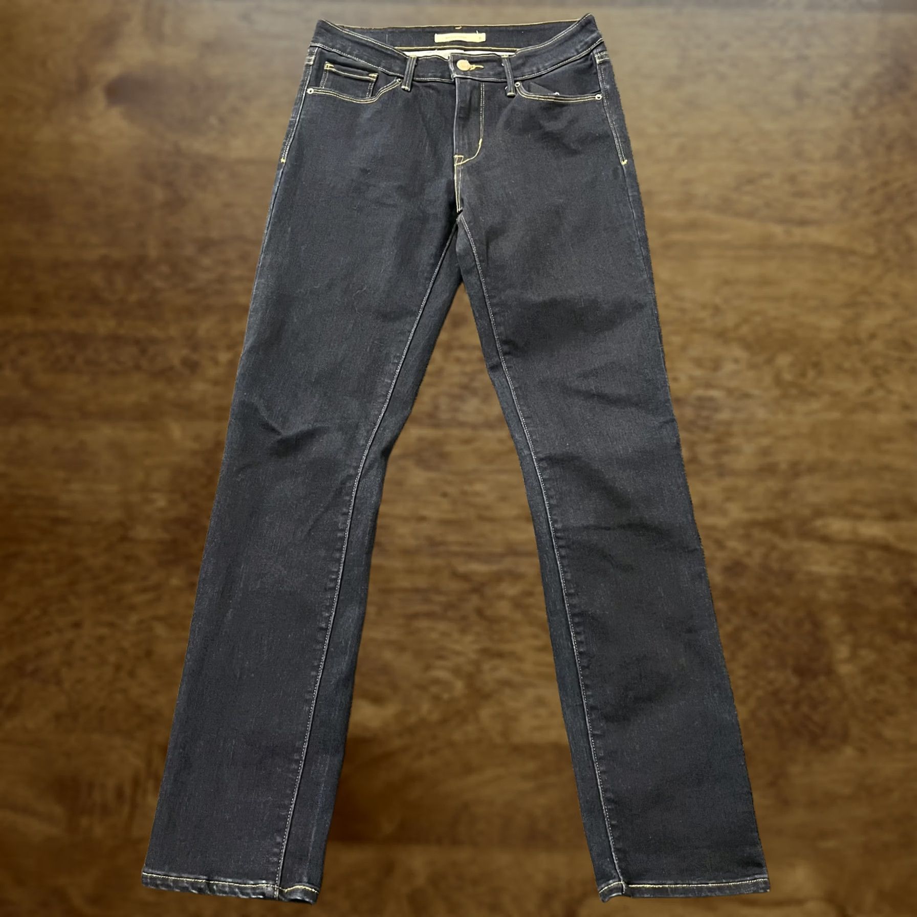 Levi's Levis Mid Rise Skinny Jeans Womens 6 Dark Wash Blue Denim Slim Pants Casual Size 28" / US 6 / IT 42 - 1 Thumbnail