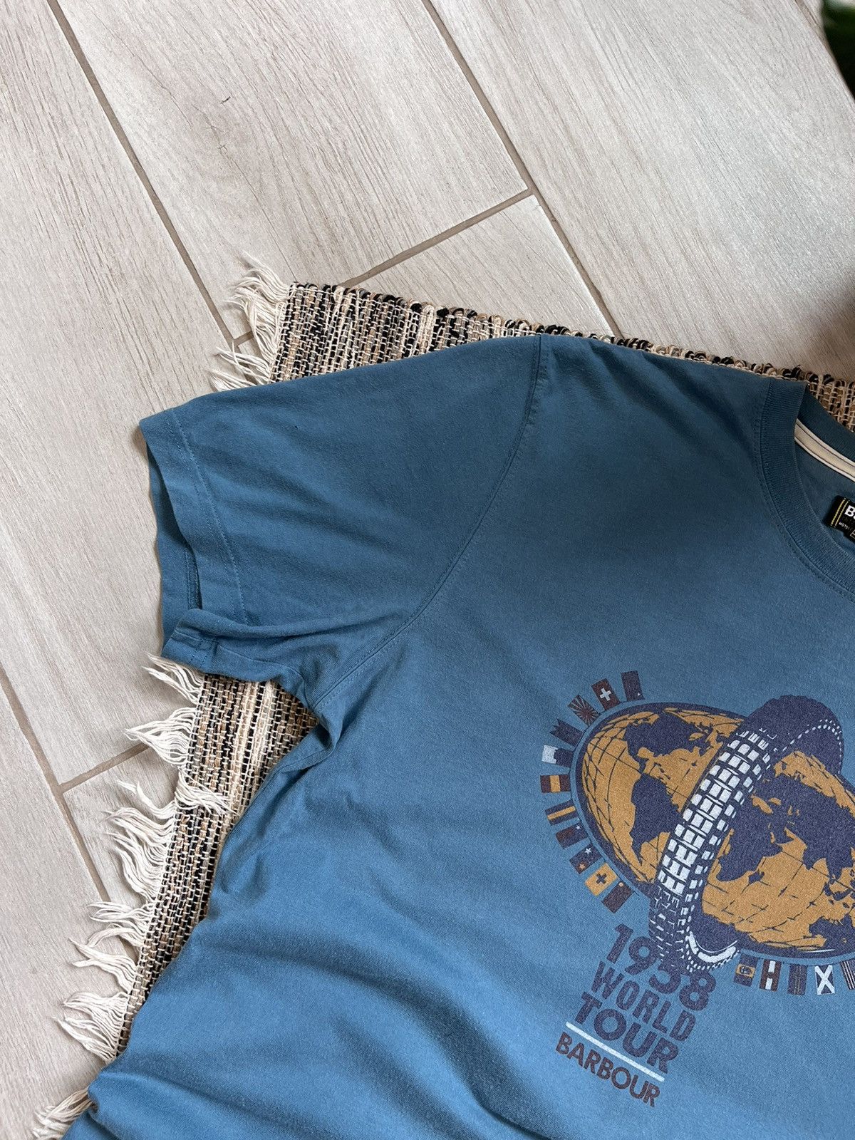 Barbour × Vintage Barbour T-shirt 1958 world tour regular fit fade size L Size US L / EU 52-54 / 3 - 3 Thumbnail