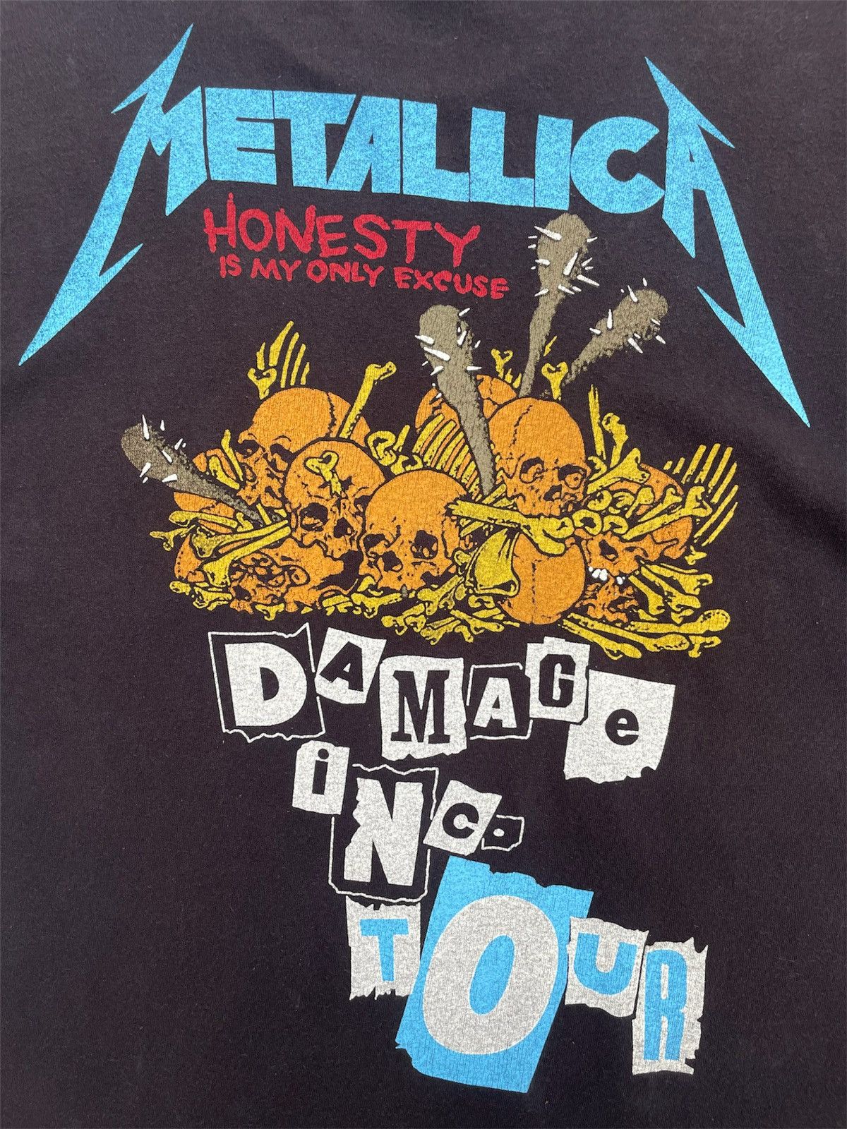 Metallica 1987 Vintage Metalica Damage Inc Tour Shirt Size US M / EU 48-50 / 2 - 7 Thumbnail