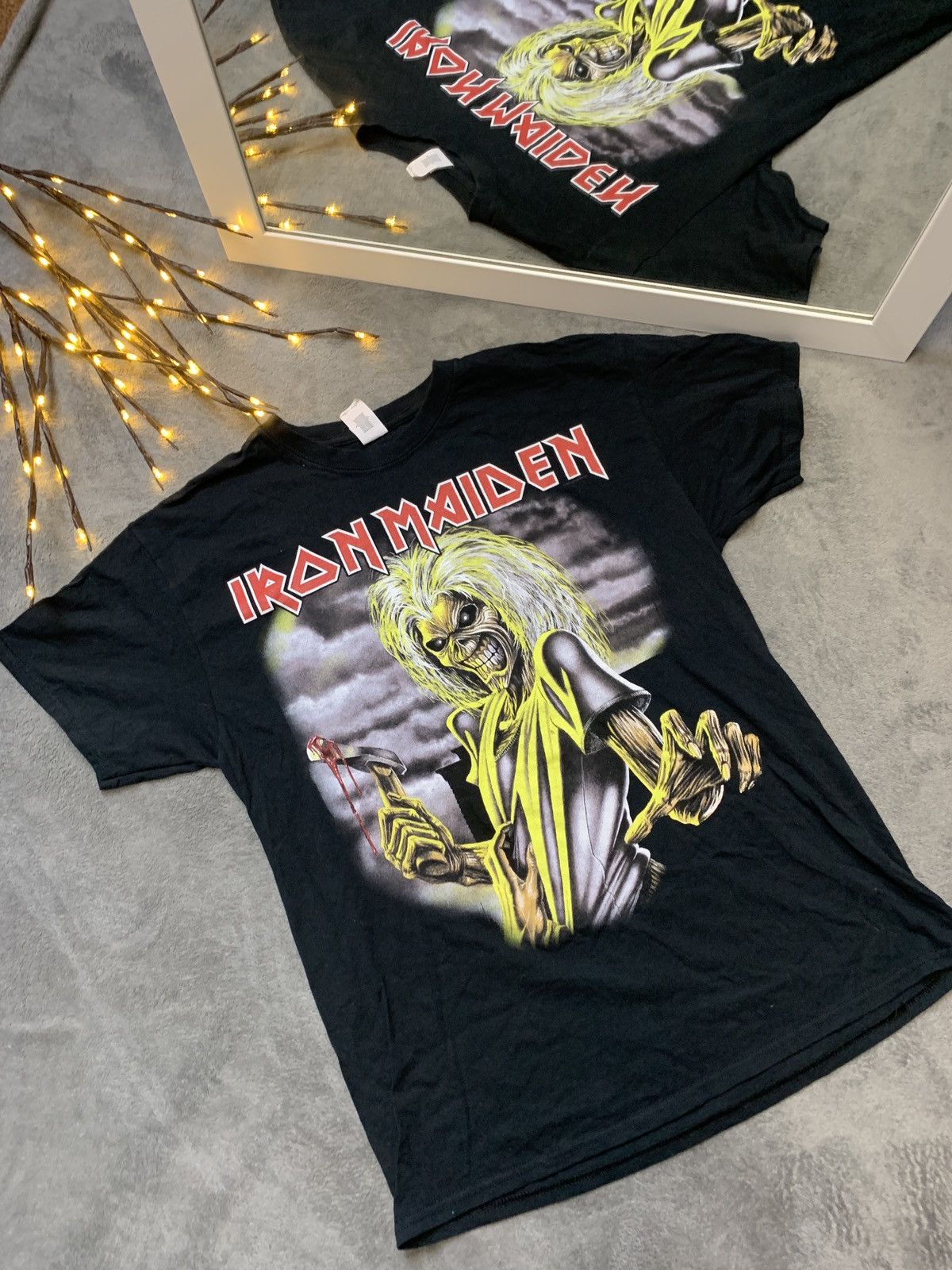 Band Tees × Iron Maiden × Vintage Vintage Y2K Iron Maiden Killers T-shirt Size US L / EU 52-54 / 3 - 1 Thumbnail