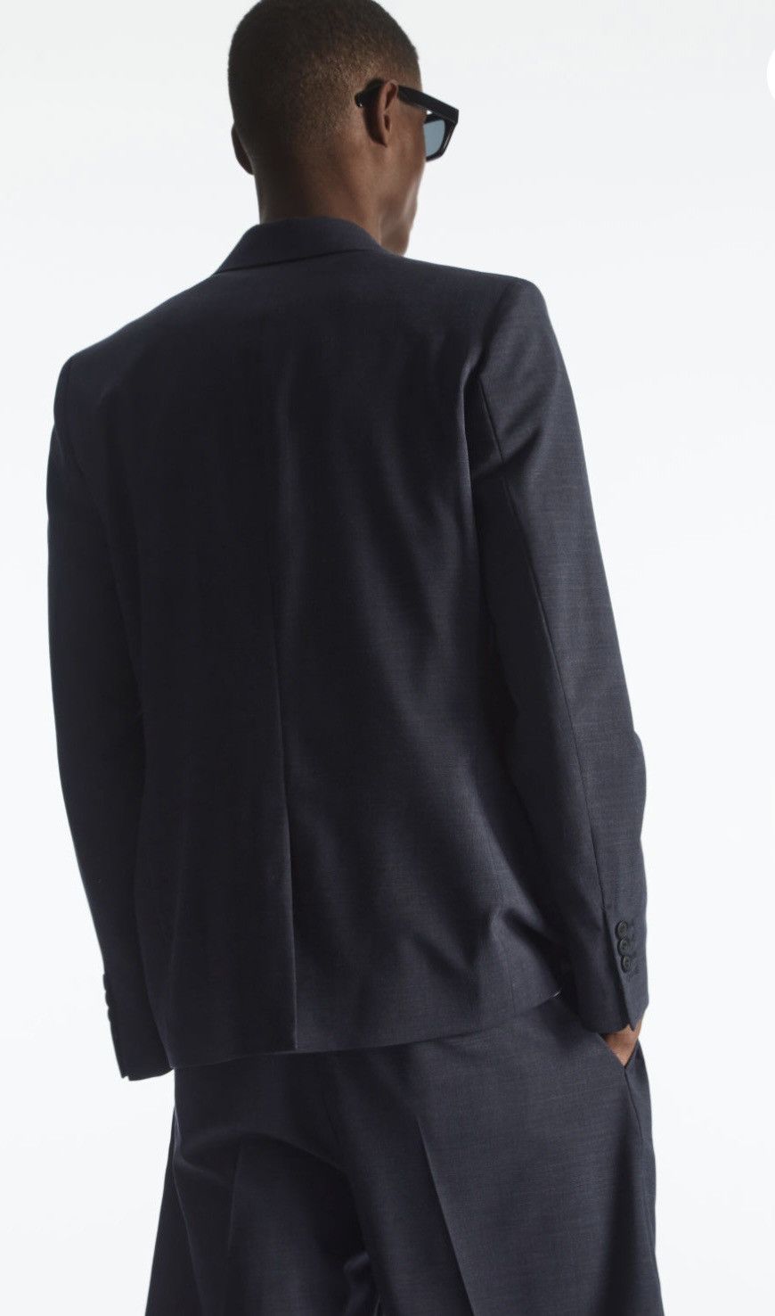 Cos COS Melange Wool Blazer Slim Fit Size 38R Size 38R - 3 Thumbnail