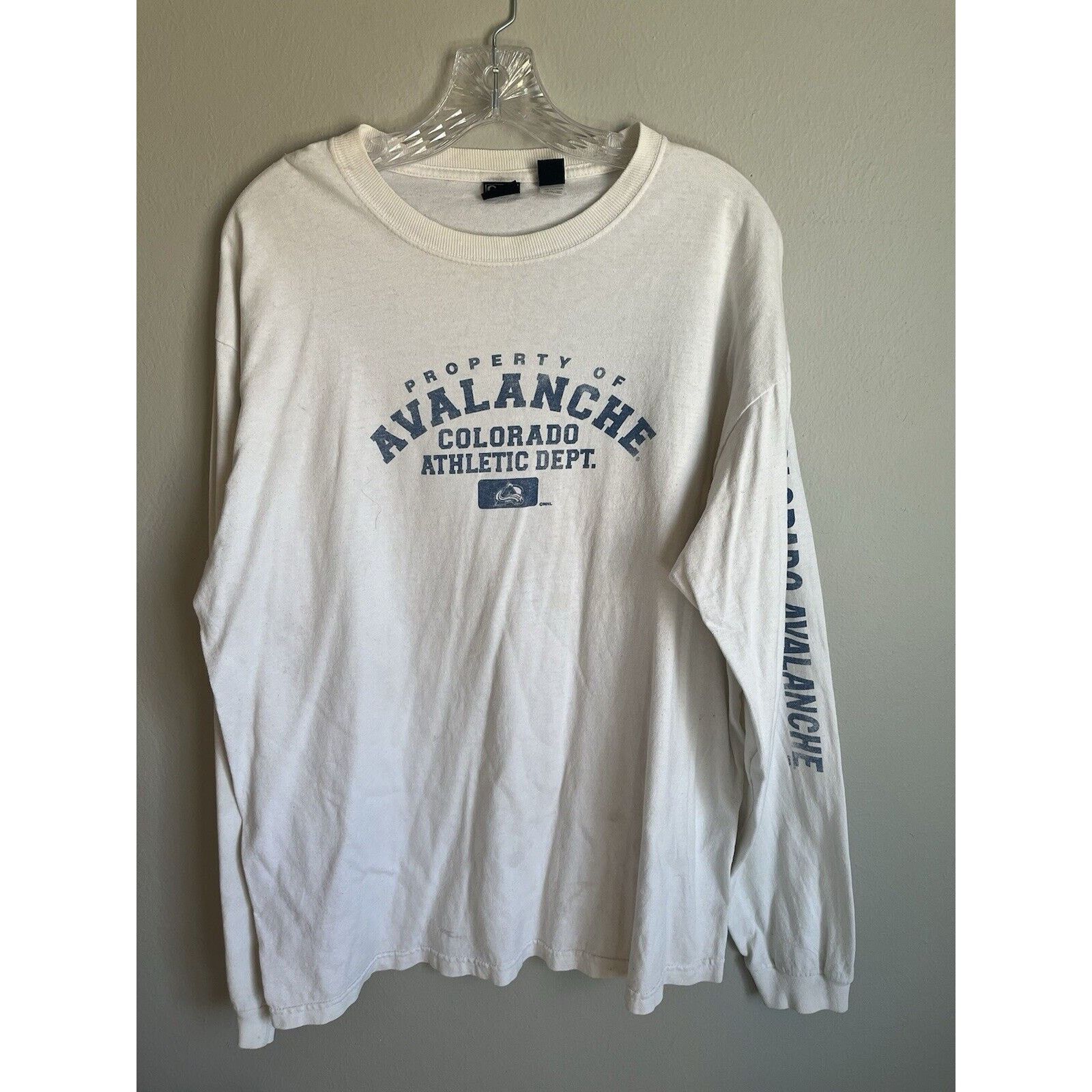 Gear for Sports colorado avalanche hockey white long sleeve shirt size xl. Size US XL / EU 56 / 4 - 1 Thumbnail