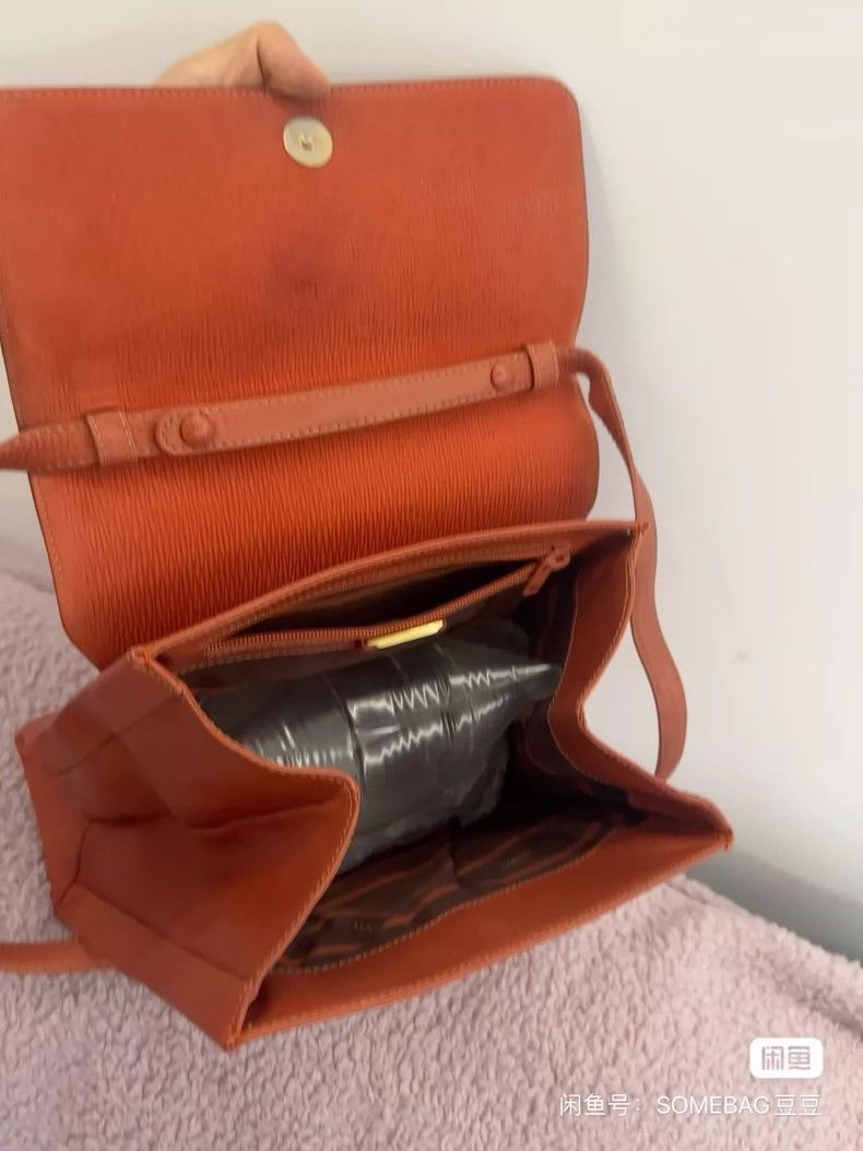Loewe loewe Small orange snake bone tote 2503-Nextarrow Size ONE SIZE - 8 Thumbnail
