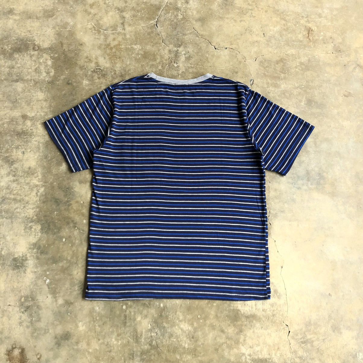 Japanese Brand 2000s Kansai Yamamoto Japan Pocket Stripe T-shirt Size US L / EU 52-54 / 3 - 6 Thumbnail