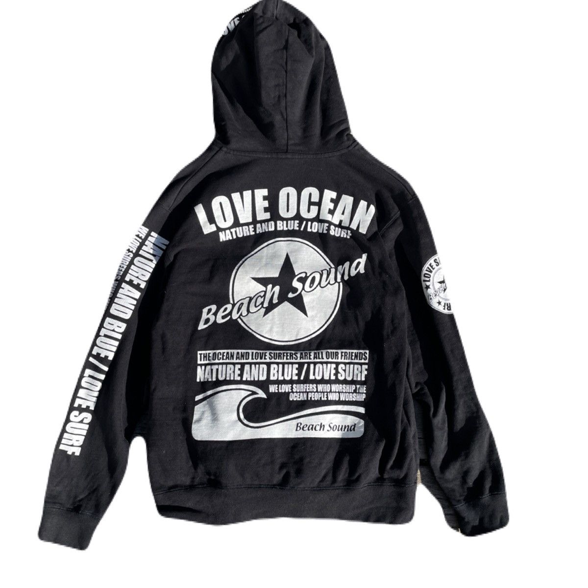 If Six Was Nine 2000s Japanese archive Gyaruo Surf Poem Full-Zip Hoodie Y2K Size US M / EU 48-50 / 2 - 2 Thumbnail