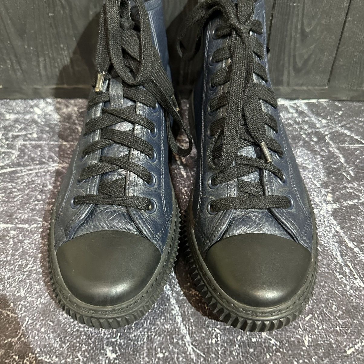 Prada PRADA - Men’s Leather High Top Sneakers Size 7, 8Us Size US 8 / EU 41 - 5 Thumbnail