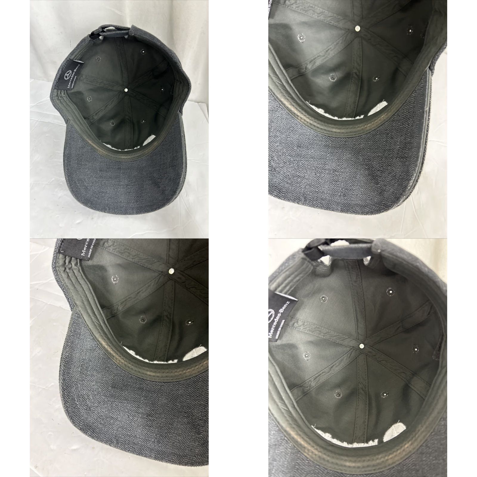 Mercedes-Benz Mercedes benz Baseball Cap Adjustable Strap Back Gray Embroidered Polyester Men Cap Size ONE SIZE - 9 Thumbnail