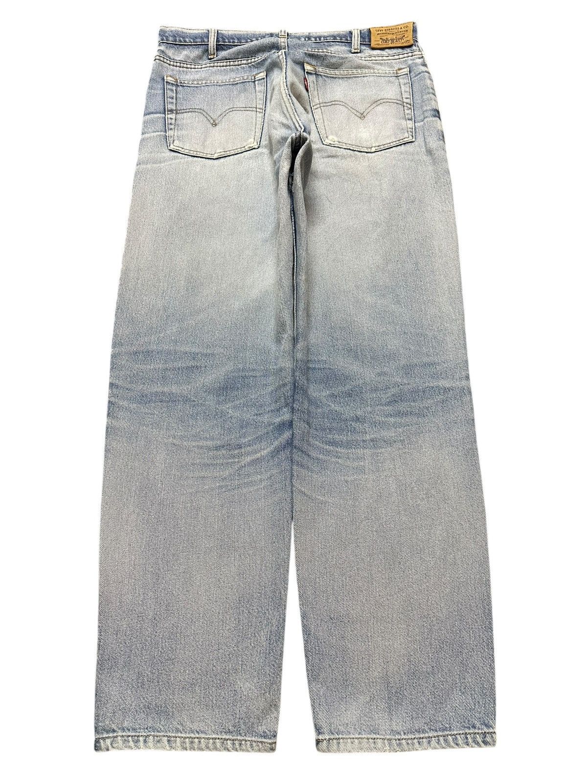 Levi's Vintage 90s Levis Light Blue Faded Wash Distress Baggy Jeans Size US 34 / EU 50 - 2 Thumbnail