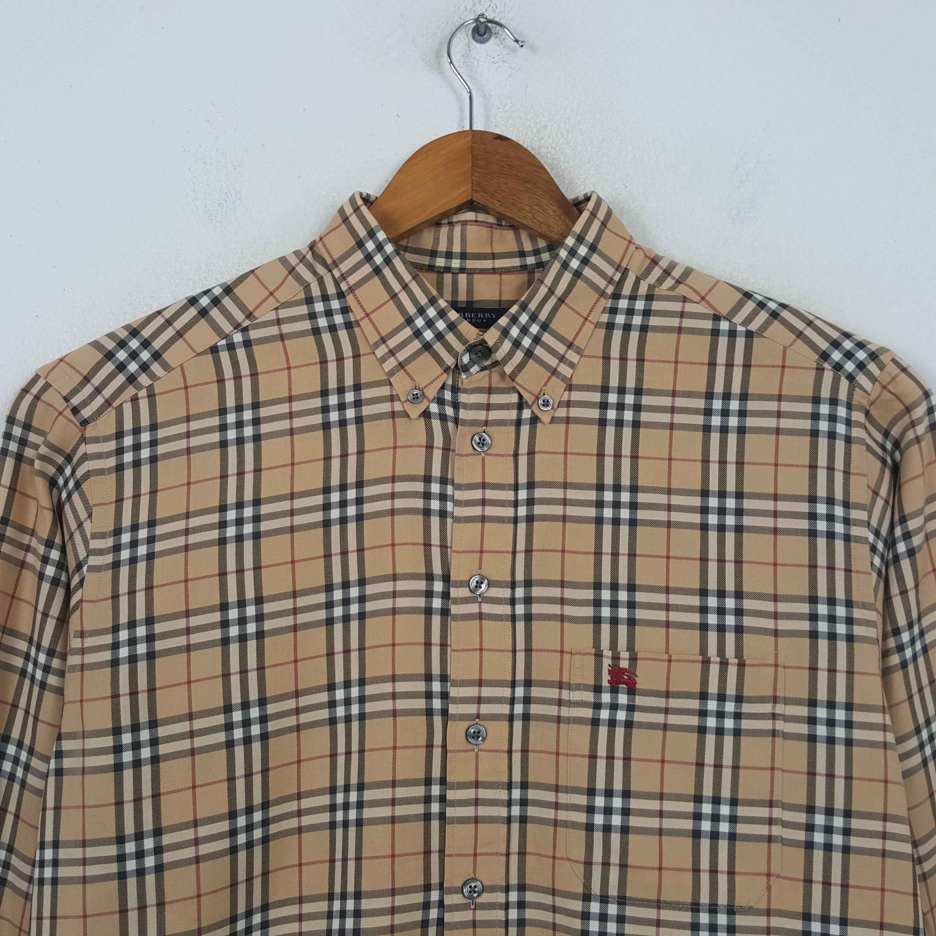 Burberry Vintage Burberry London Fashion Brand Shirt RR12 Size US XL / EU 56 / 4 - 2 Thumbnail
