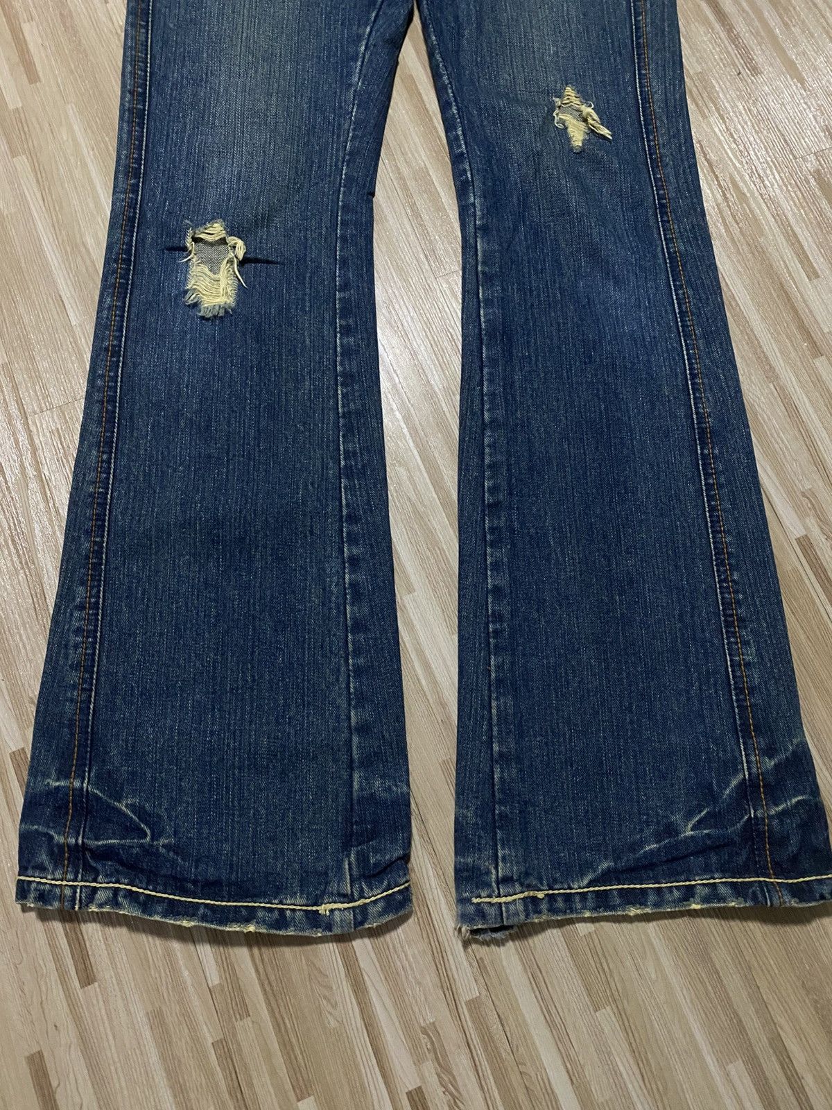 Japanese Brand × Vintage 💥FLARE 90s BOOTCUT DISTRESS💥 Size US 31 - 7 Thumbnail