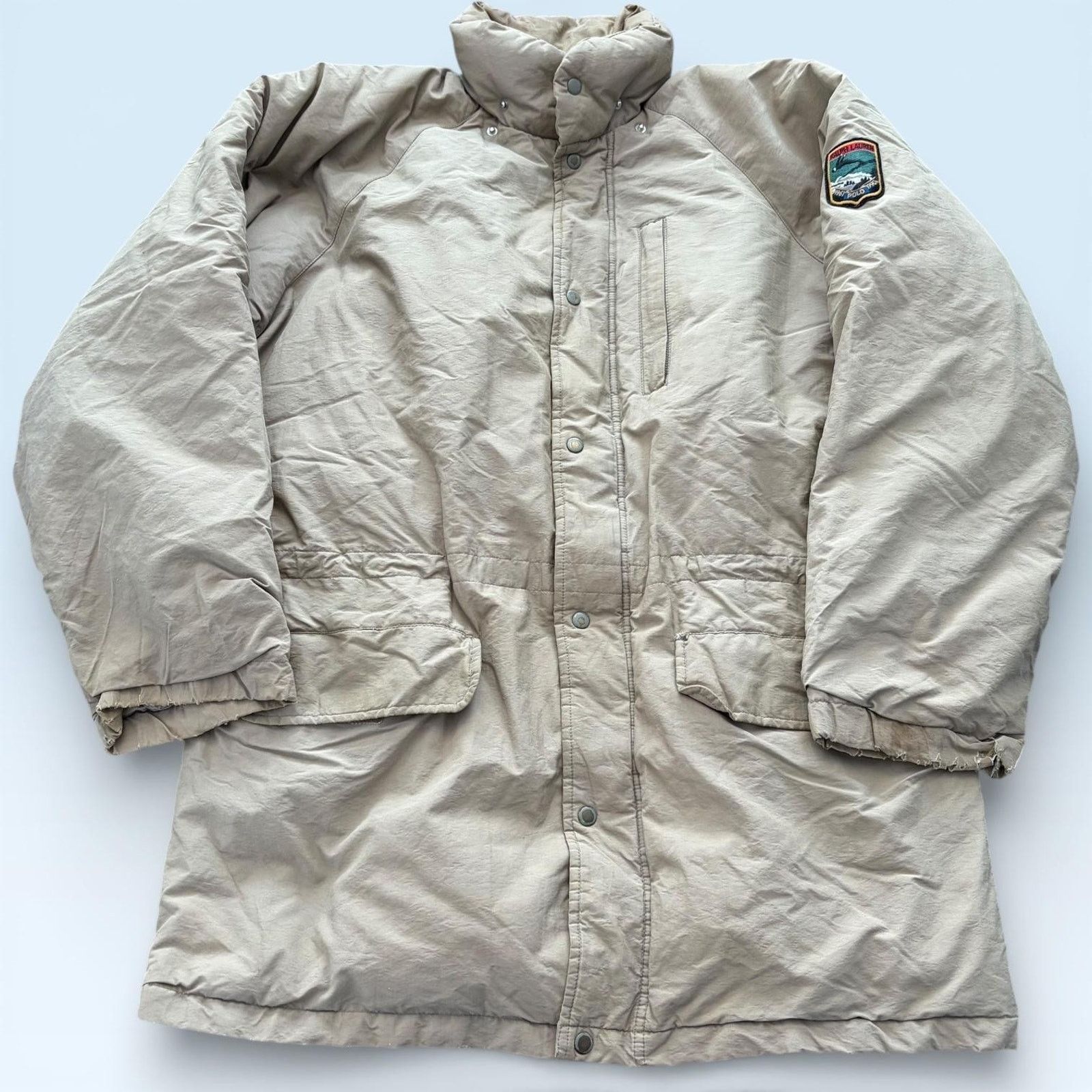 Polo Ralph Lauren Vintage Polo Ralph Lauren Coat M Beige Down Parka 1967 90s Size US M / EU 48-50 / 2 - 1 Thumbnail